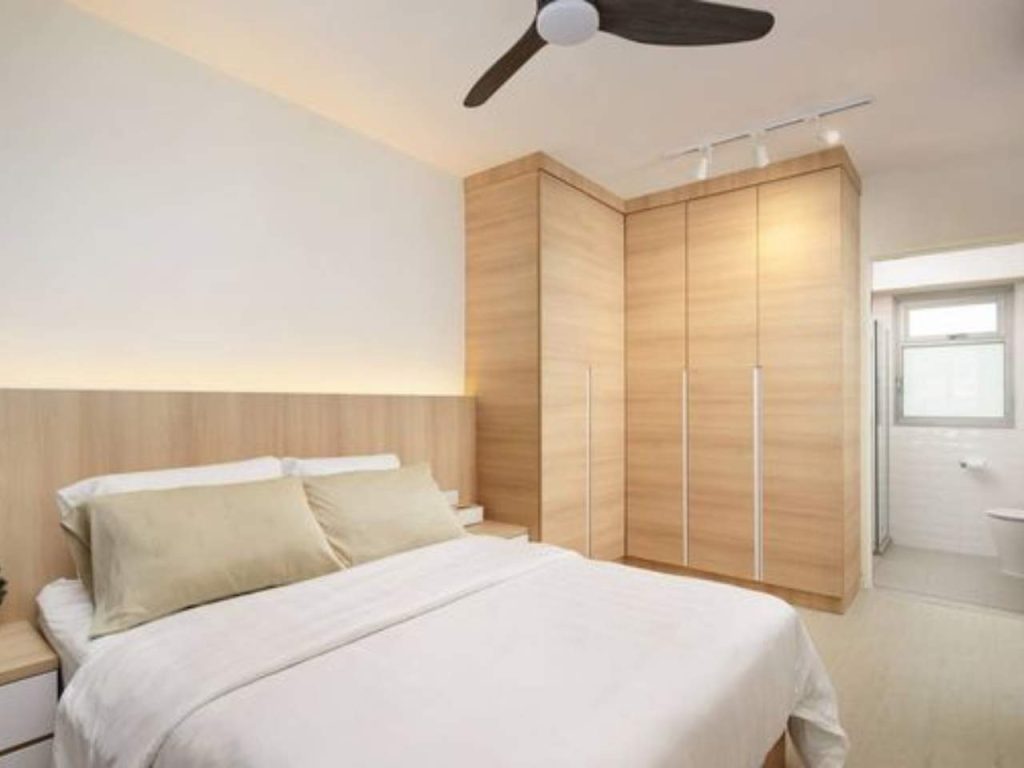 Spacious bedroom in MH Platinum 3 condo unit with natural lighting